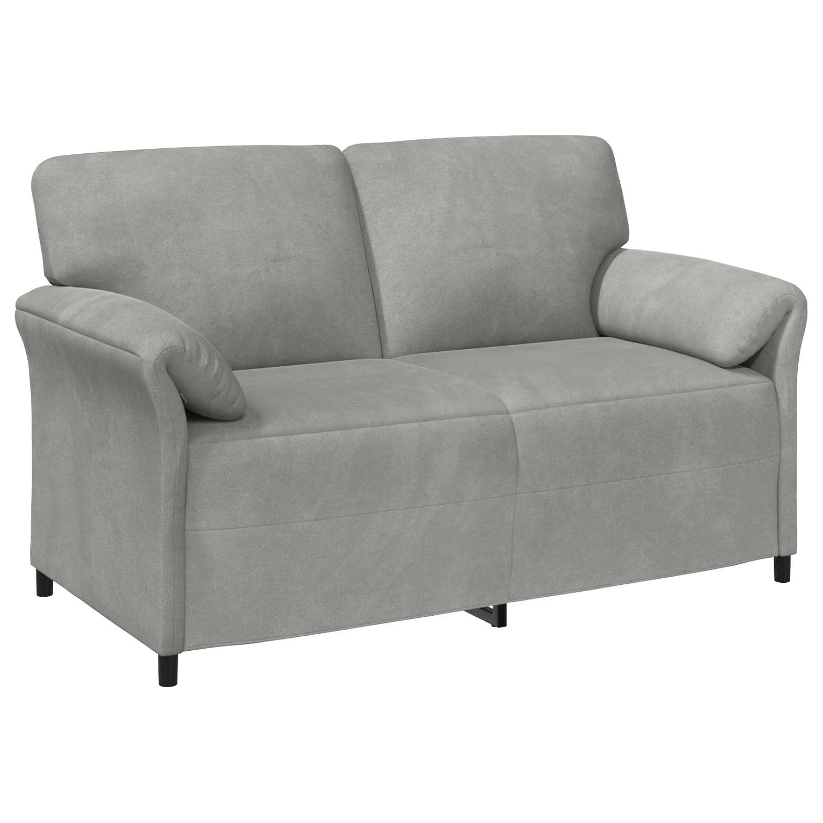 1-Sitzer Sofa Hellgrau 88 x 83 x 95 cm Samt