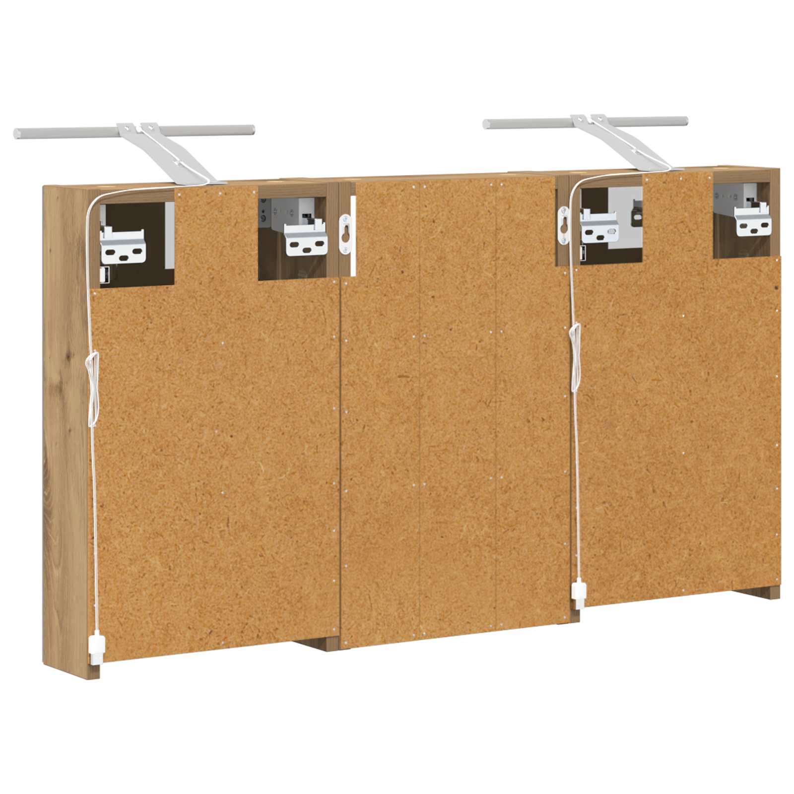 Badezimmerschrank-Set 3 pcs 80 x 10,5 x 50 cm Holzwerkstoff