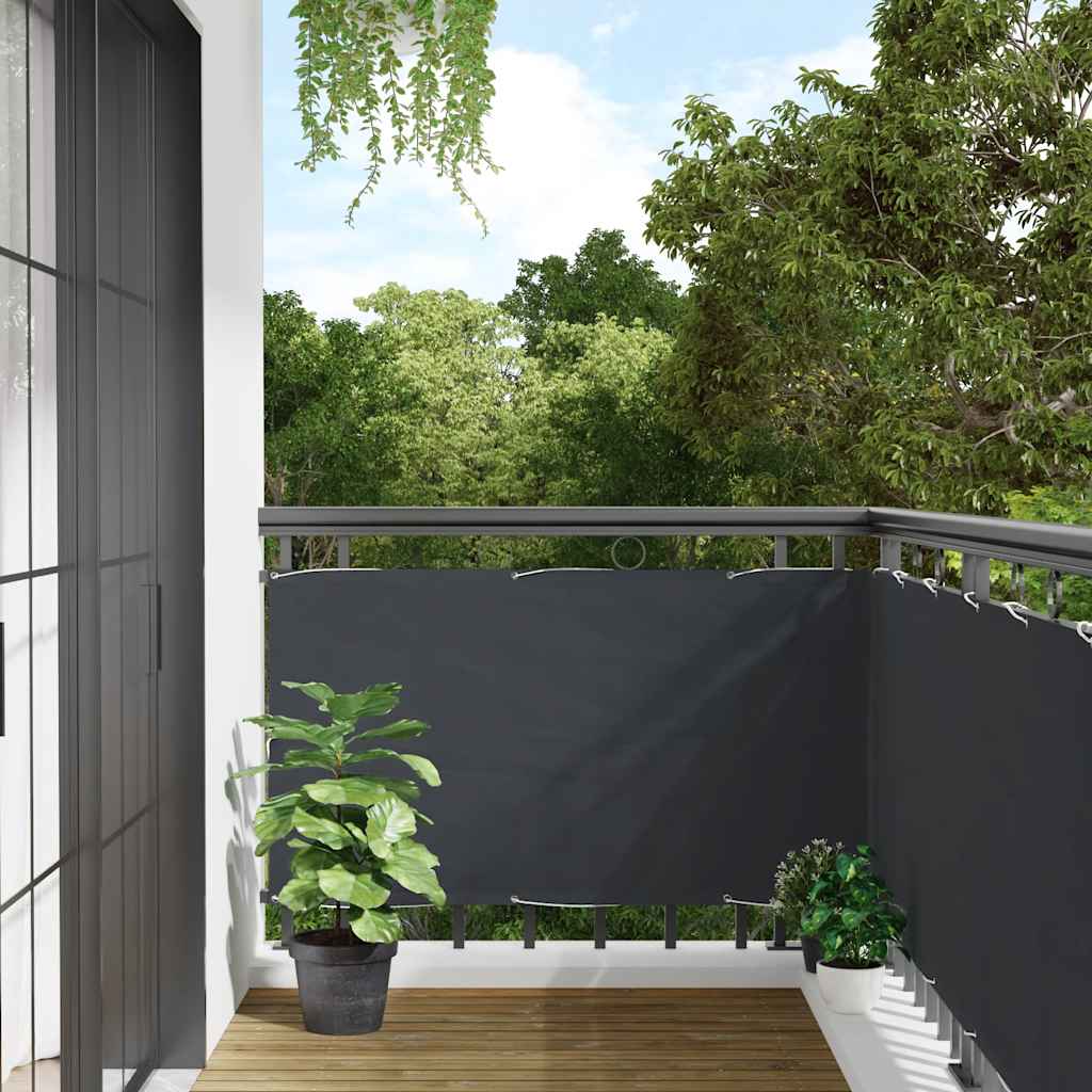 Balkon-Sichtschutz Anthrazit 300x75 cm PVC