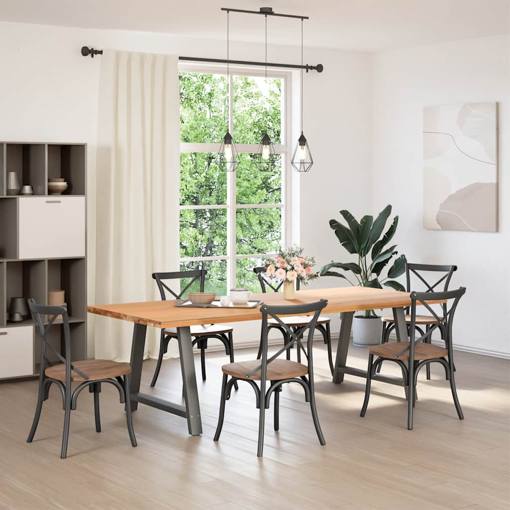 Couchtischbeine A-Form 2 Stk. 30x(30-31) cm Stahl
