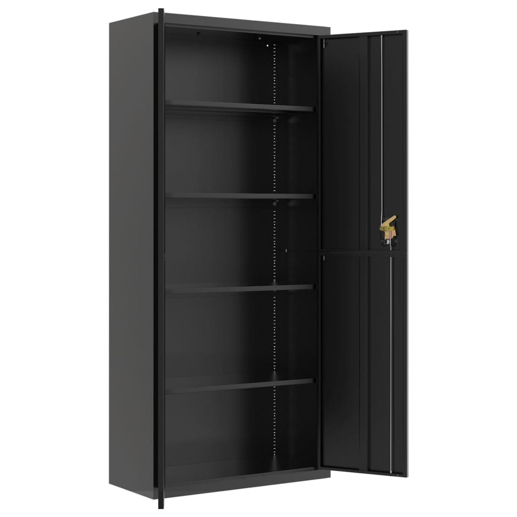 Aktenschrank Weiß 90x40x110 cm Stahl