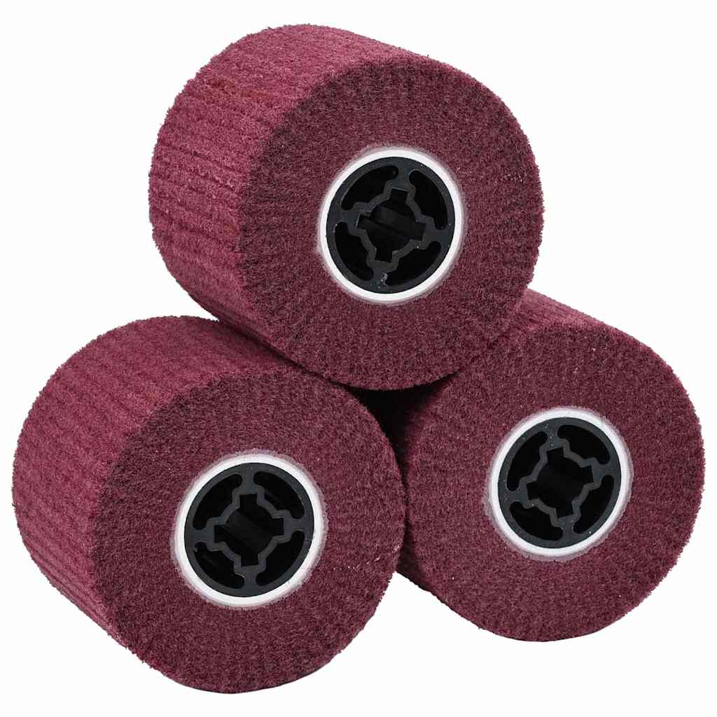Schleifrollen 3 pcs Braun 12 x 12 x 10 cm Synthetische Faser