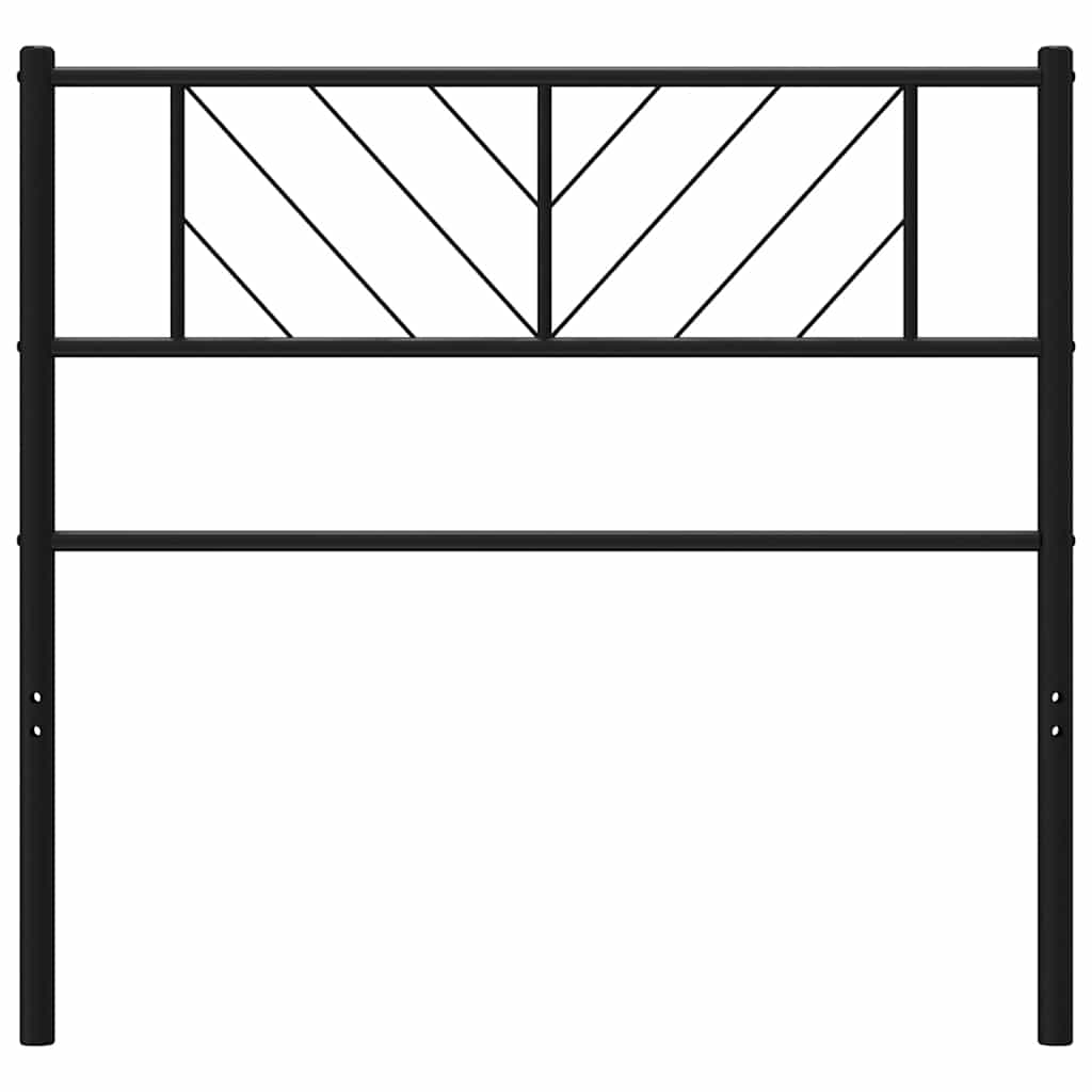 Ersatz-Kopfteil Metall Schwarz 100 cm