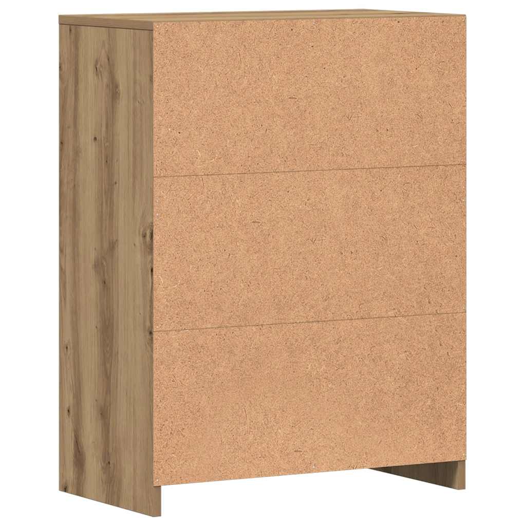 Badezimmerschrank Weiß 60x33x80 cm Holzwerkstoff