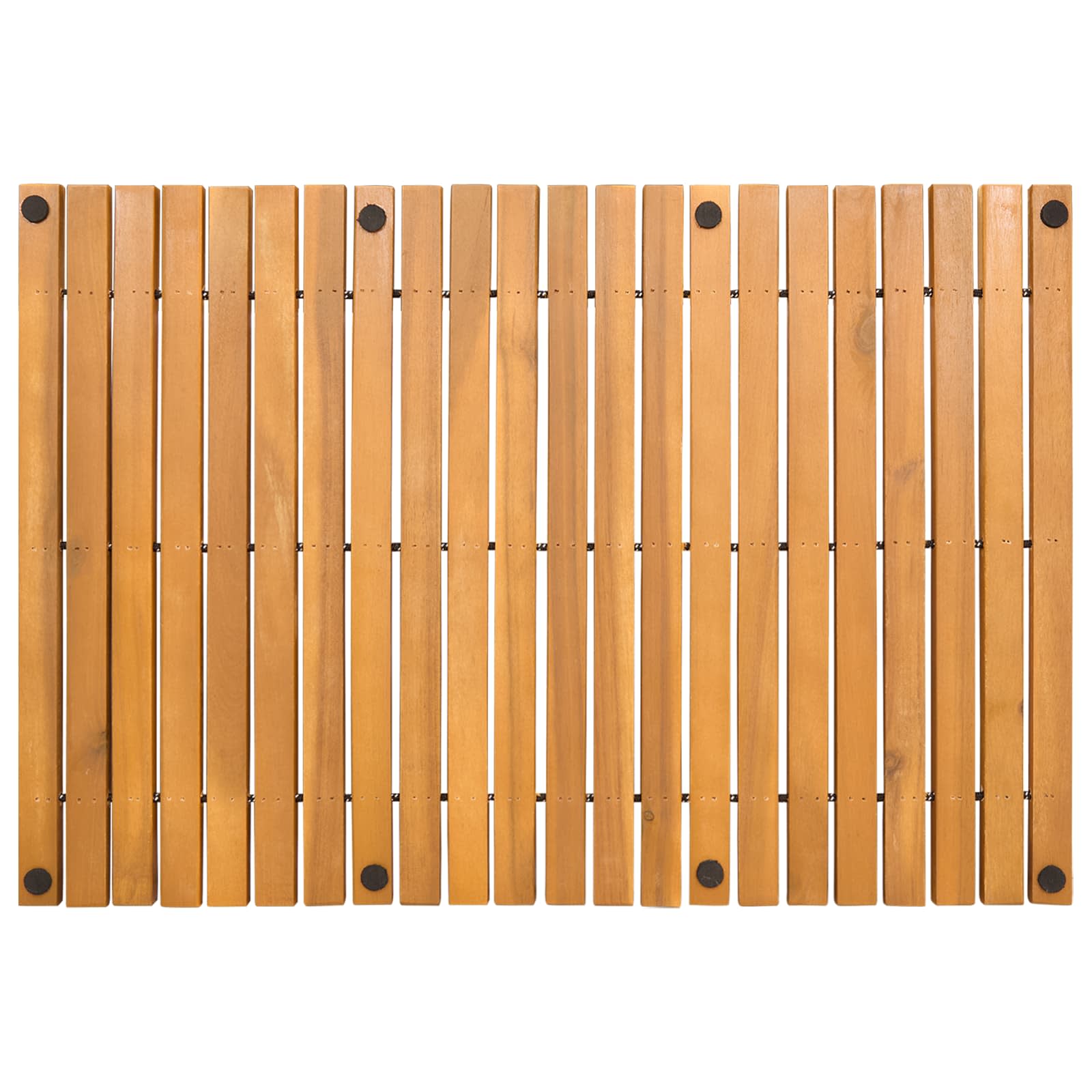 Badematte Braun 60 x 40 cm Massives Akazienholz