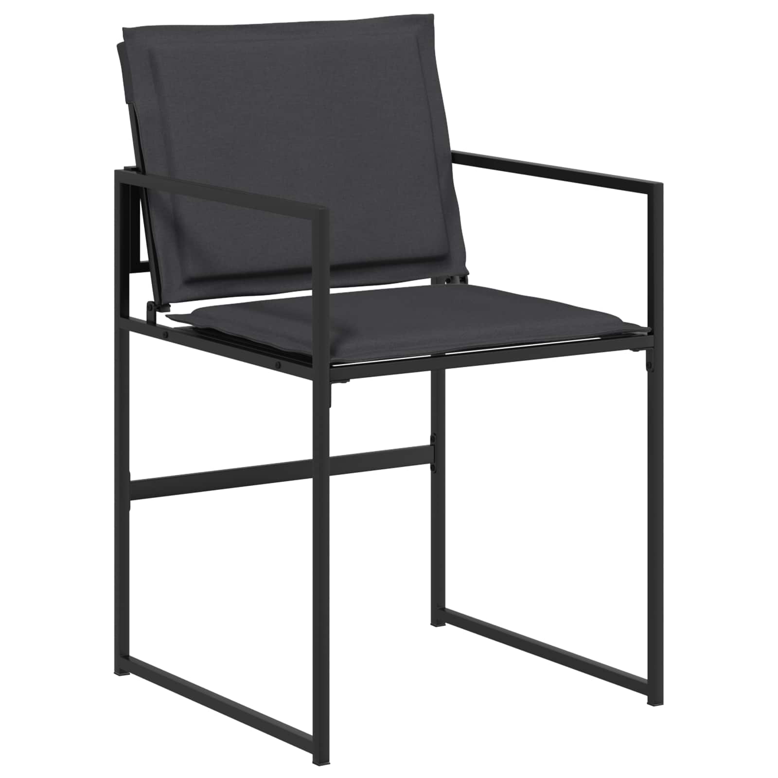 Garten Essgruppe 5 pcs Schwarz 140 x 70 x 73 cm