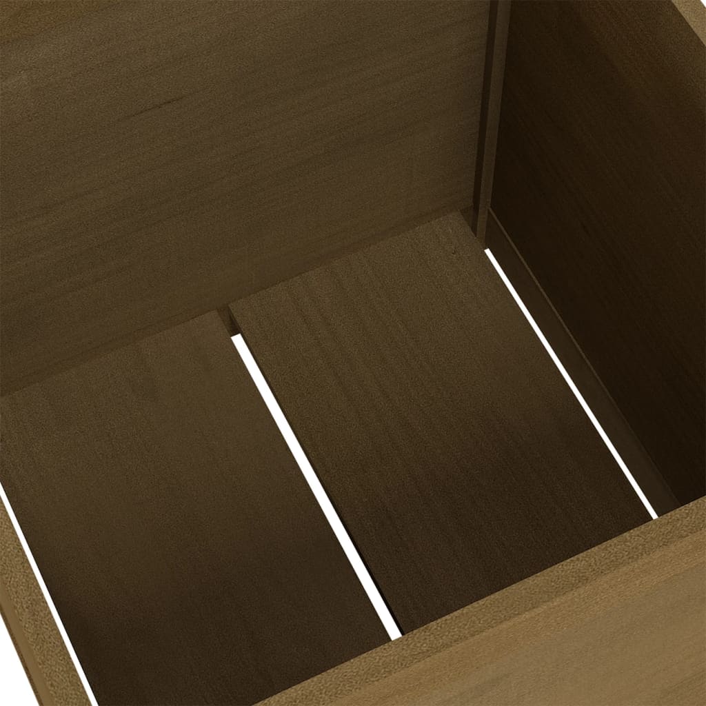 Pflanzkübel 2 Stk. Weiß 60x60x60 cm Massivholz Kiefer