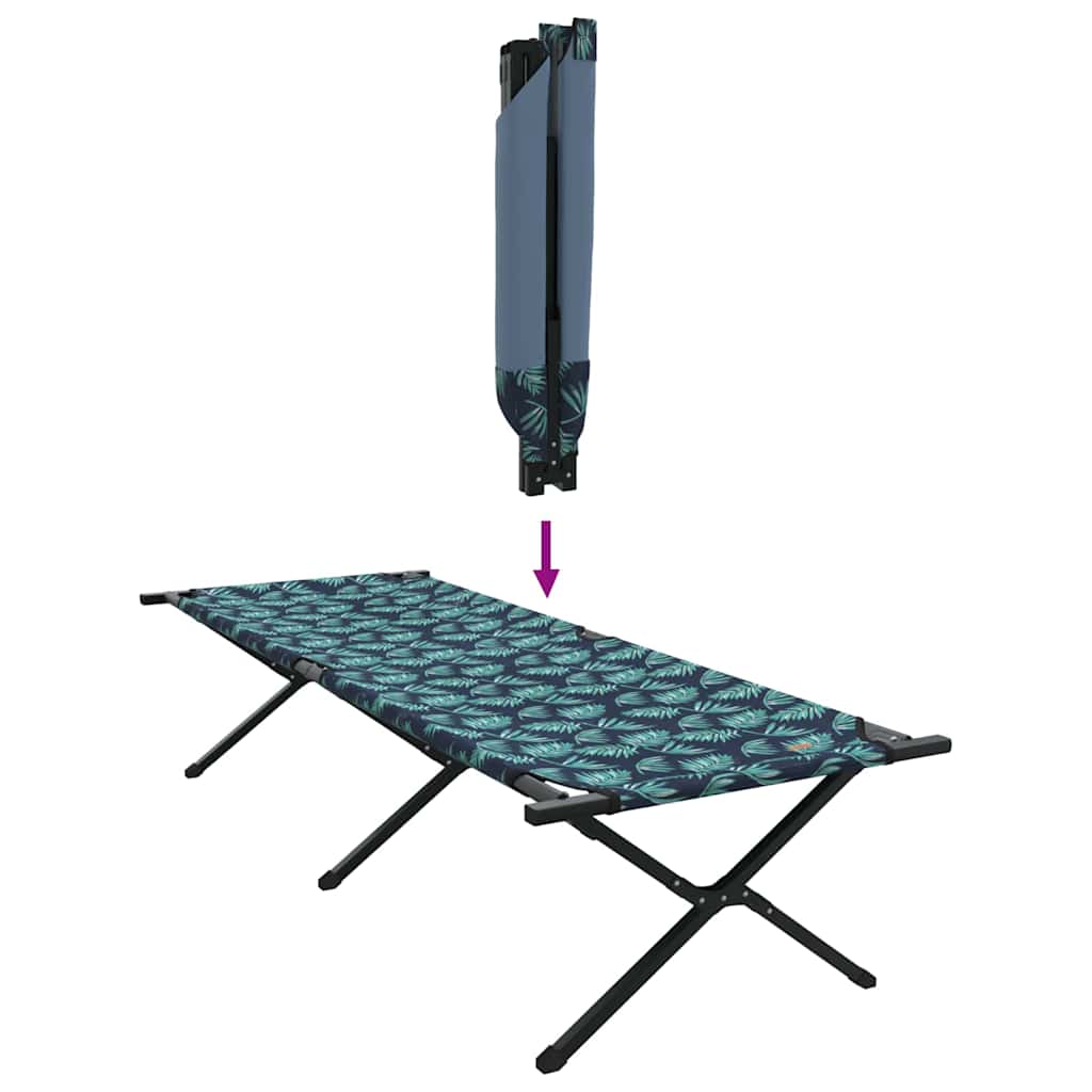Klapp Schlafbett fürs Camping Blau 193 x 69 x 45 cm