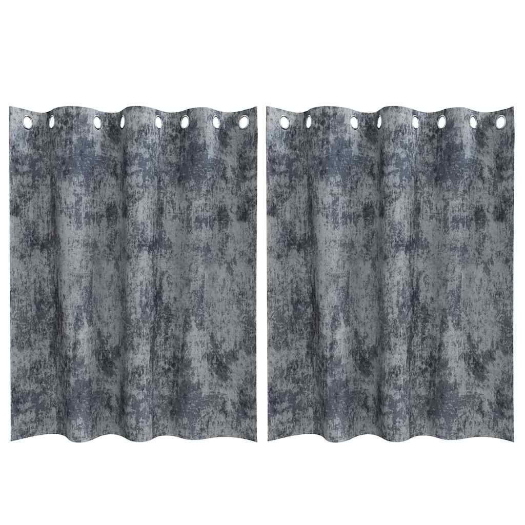 Samtvorhänge mit Vorhängen 2 pcs Weinrot 140 x 140 cm Samt