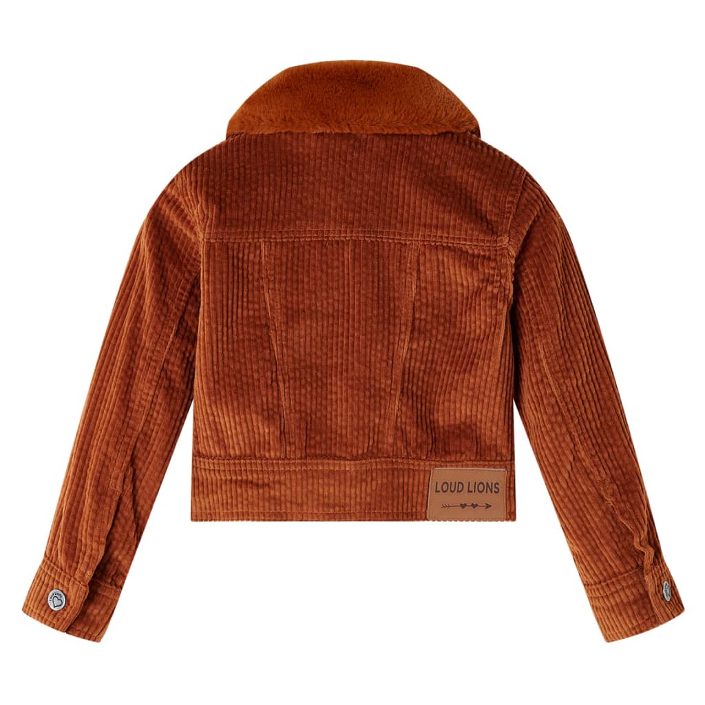 Kinderjacke Cord Cognac 104