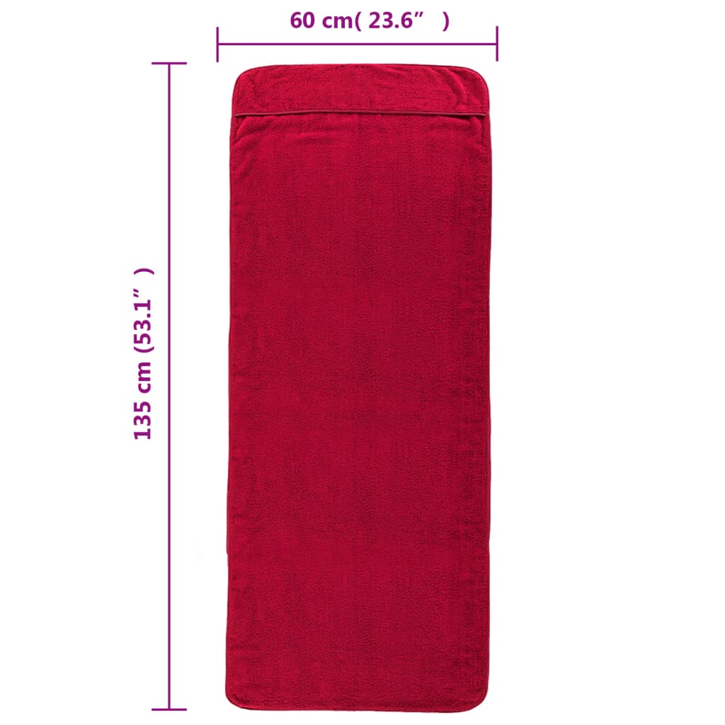 Strandtücher 4 Stk. Weiß 60x135 cm Stoff 400 GSM