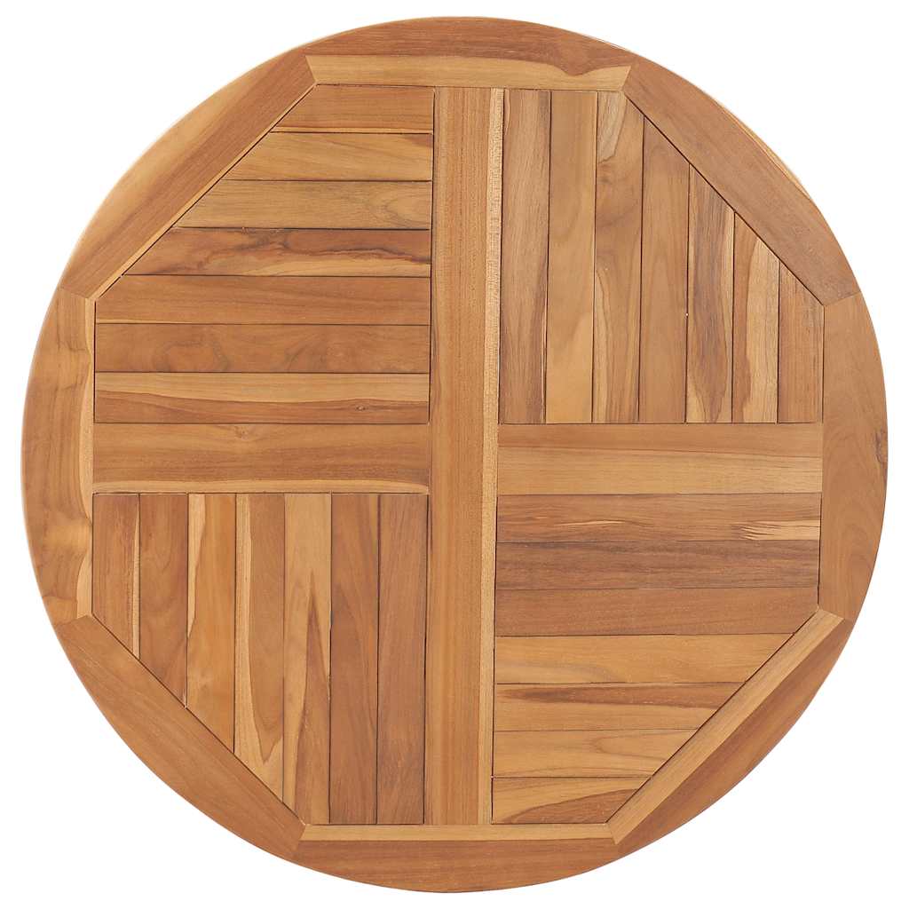 Tischplatte Massivholz Teak Rund 2,5 cm 40 cm