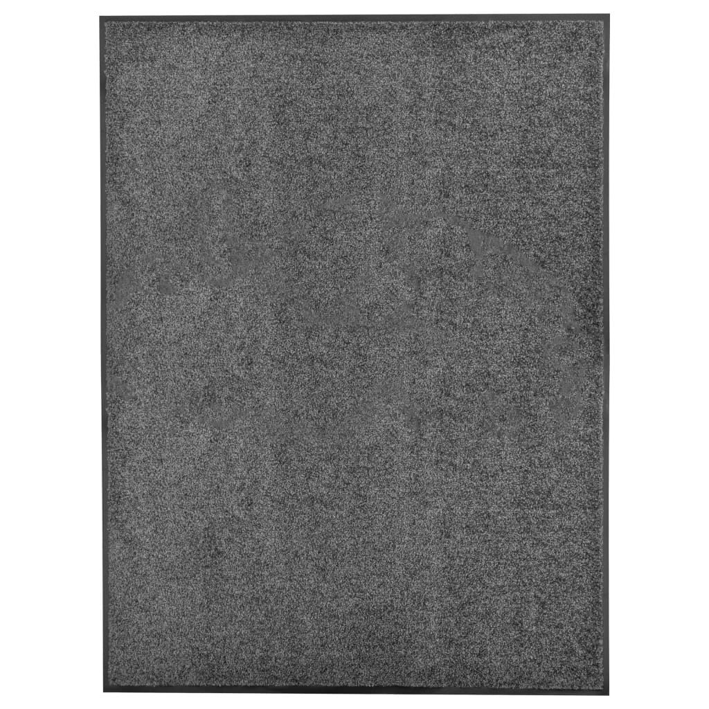 Fußmatte Waschbar Anthrazit 120x180 cm