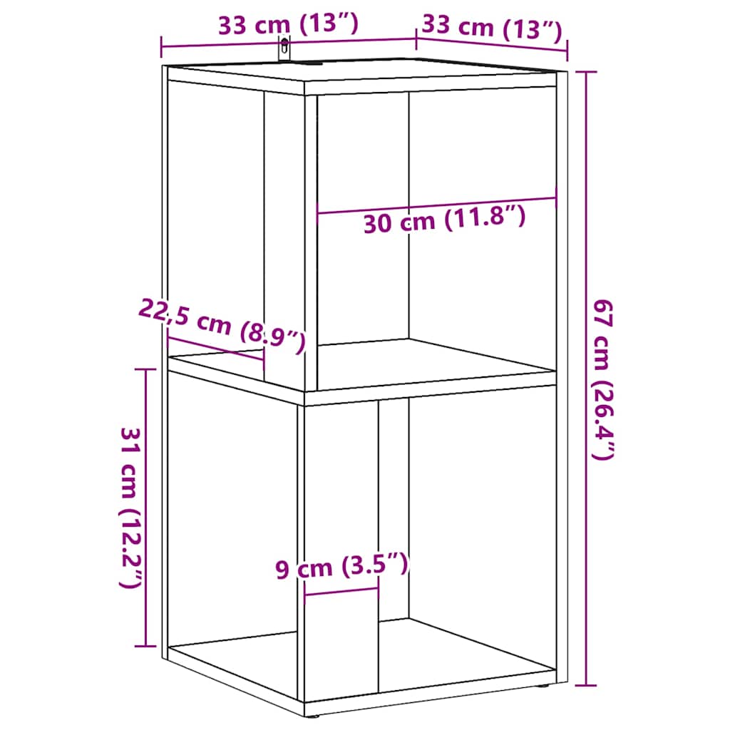 Beistelltisch Weiß 33x33x34,5 cm Holzwerkstoff