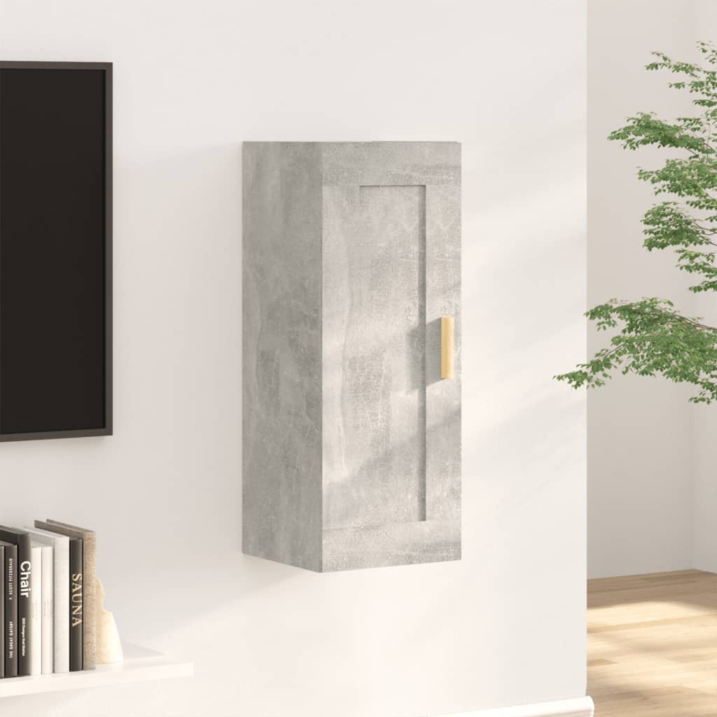 Wandschrank Weiß 35x34x90 cm Holzwerkstoff
