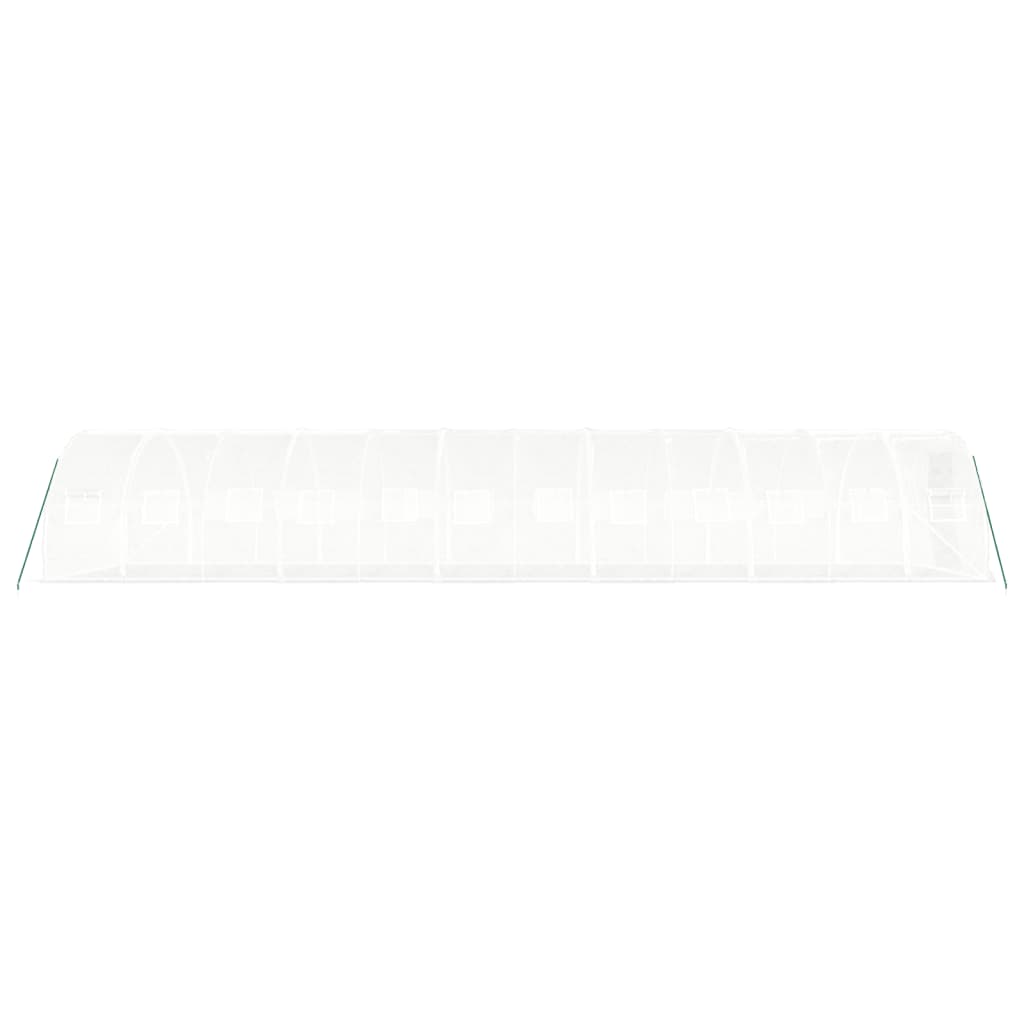 Gewächshaus mit Stahlrahmen Grün 48 m² 16x3x2 m