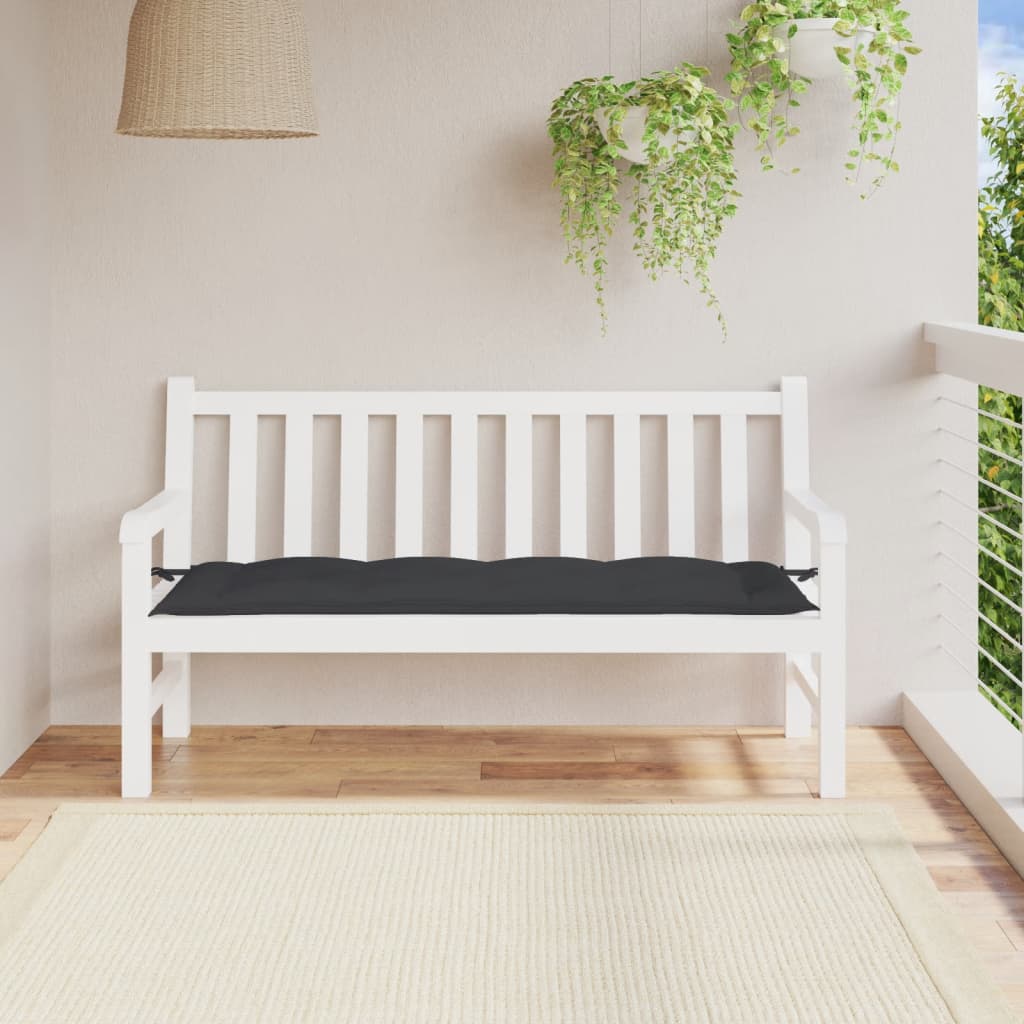Gartenbank-Auflage Anthrazit 100x50x7 cm Oxford-Gewebe