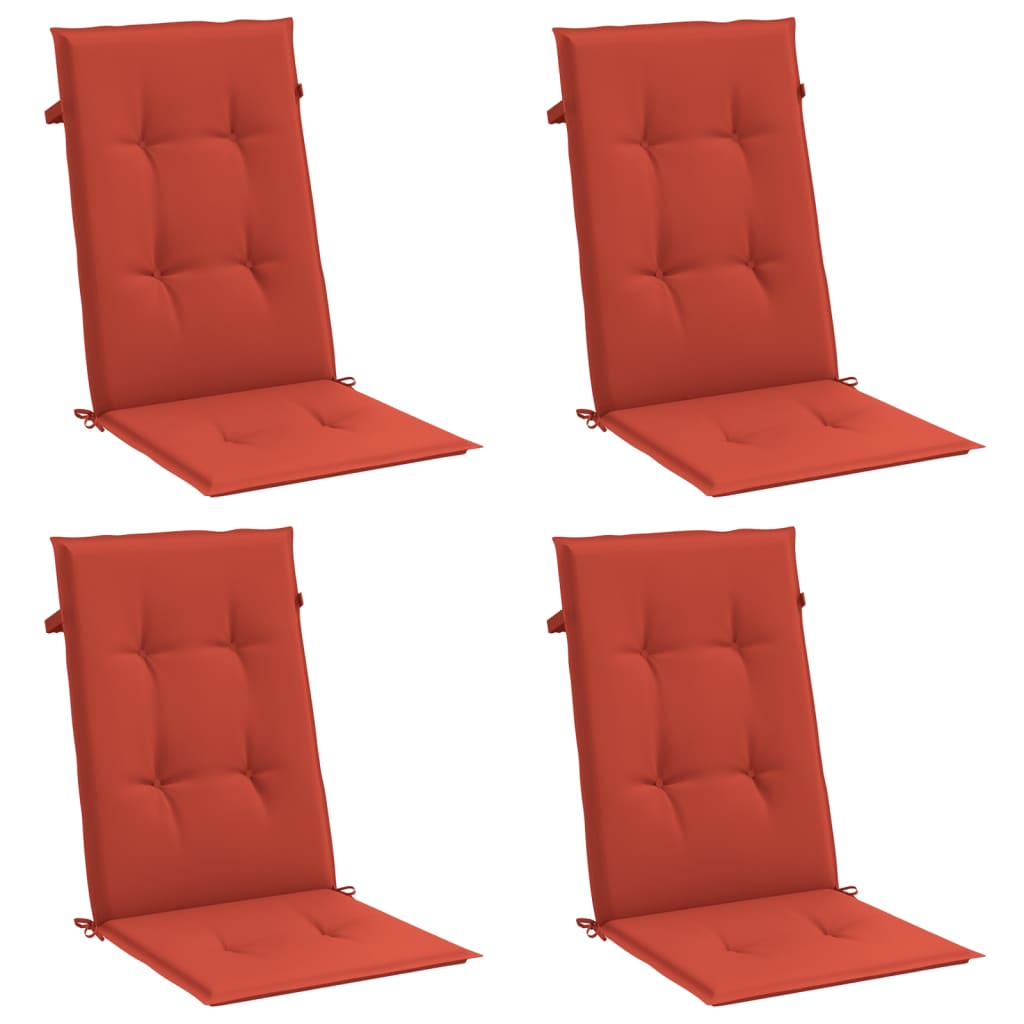 Hochlehner-Auflagen 2 Stk. Melange Anthrazit 120x50x7cm Stoff