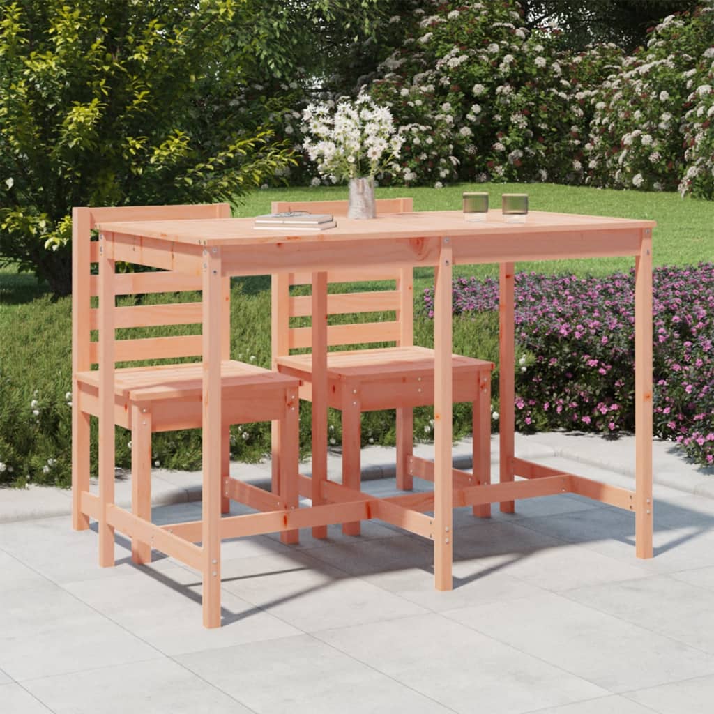 Gartentisch 82,5x82,5x110 cm Massivholz Kiefer