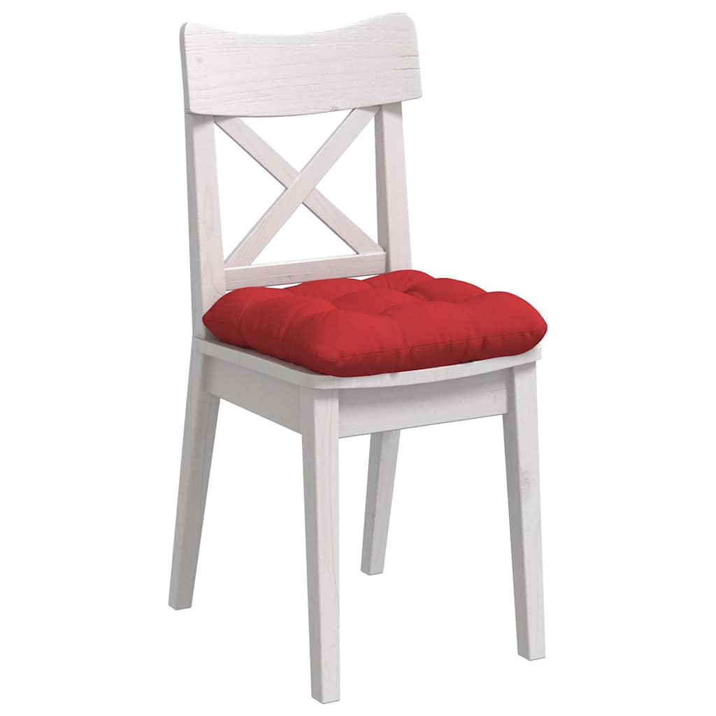 Sitzkissen 4 pcs Hellgrau 40 x 40 x 12 cm Stoff