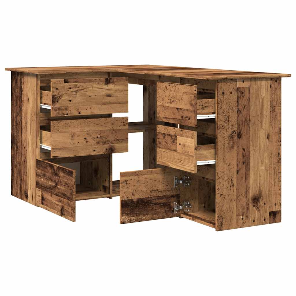 Eckschreibtisch Weiß 145x100x76 cm Holzwerkstoff