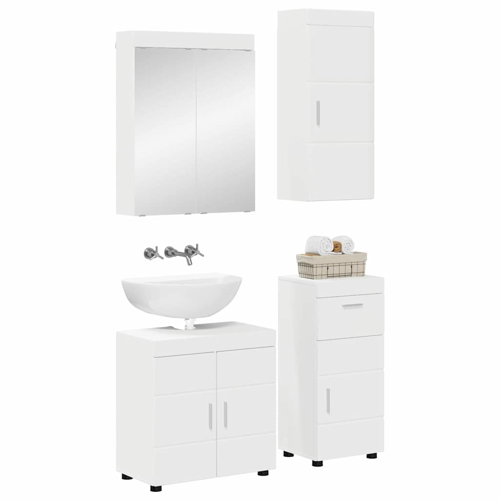 Badezimmermöbel-Set TULUM 2 pcs Weiß 60 x 34 x 63 cm
