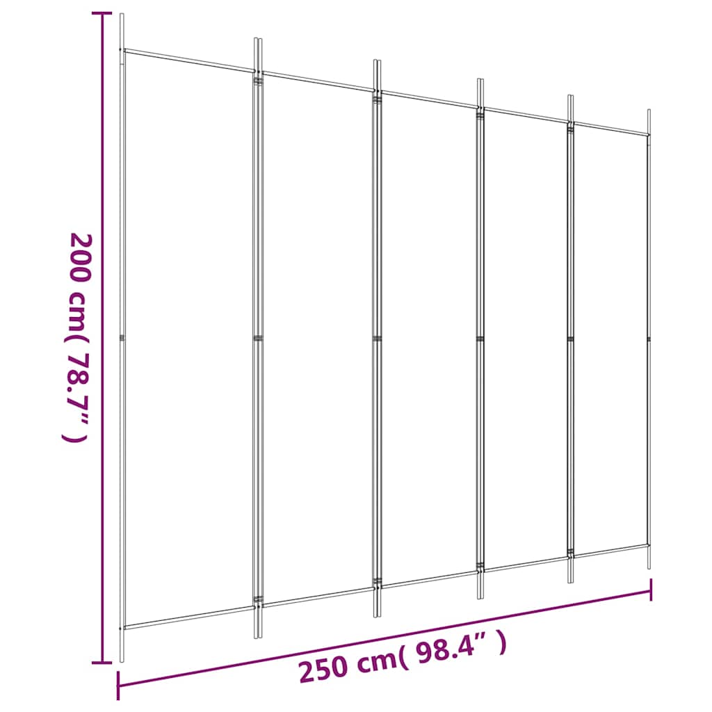 3-tlg. Paravent Schwarz 150x200 cm Stoff