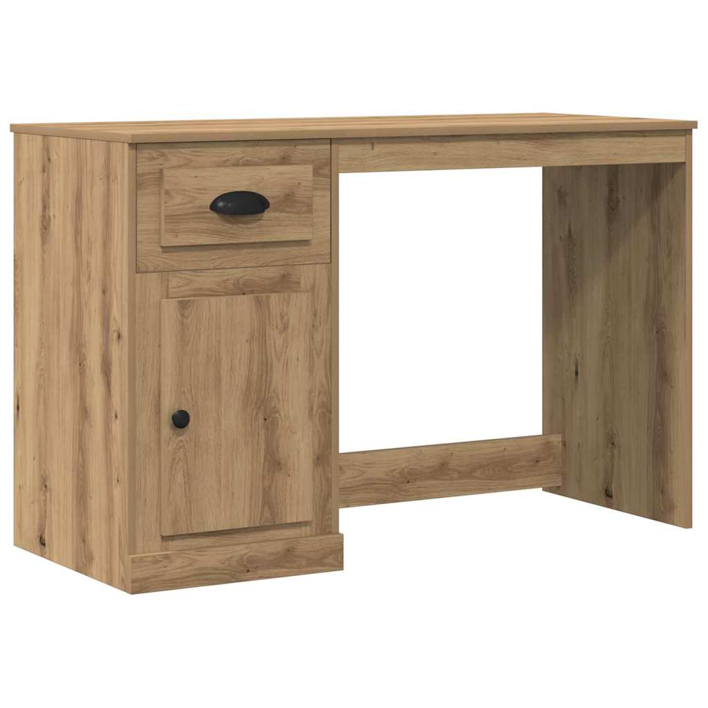 Schreibtisch mit Schublade Weiß 115x50x75 cm Holzwerkstoff