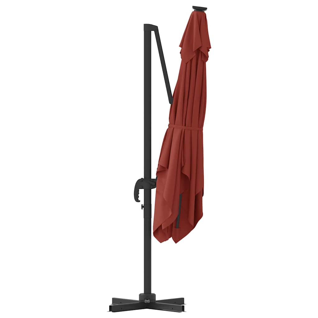 Roma Parasol Beige 286 x 284 x 265 cm Aluminium und Polyester