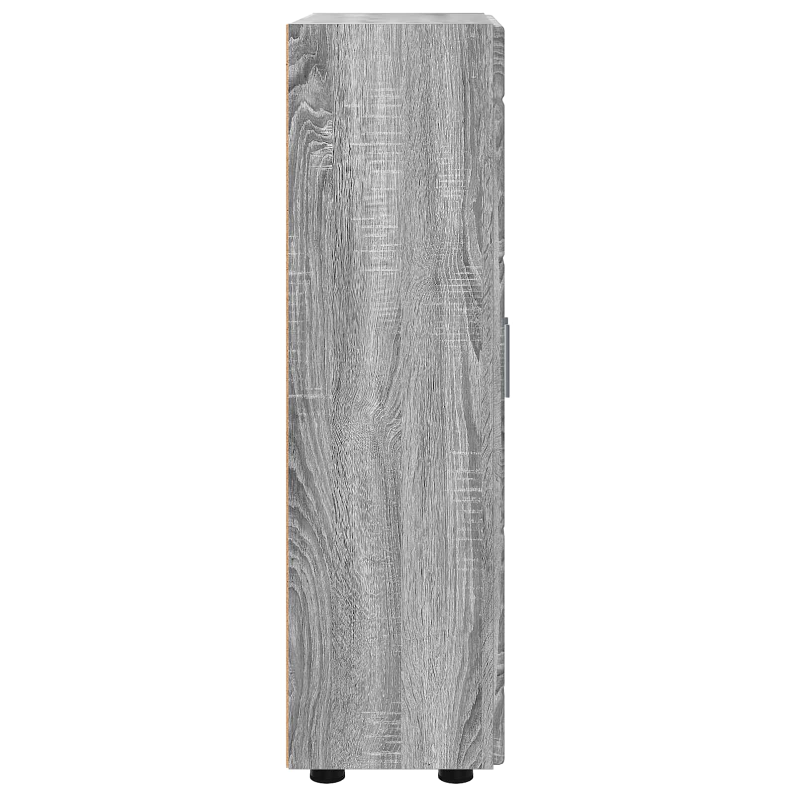 Highboard mit Regal FLORIN Weiß 60 x 35 x 182 cm Holzwerkstoff