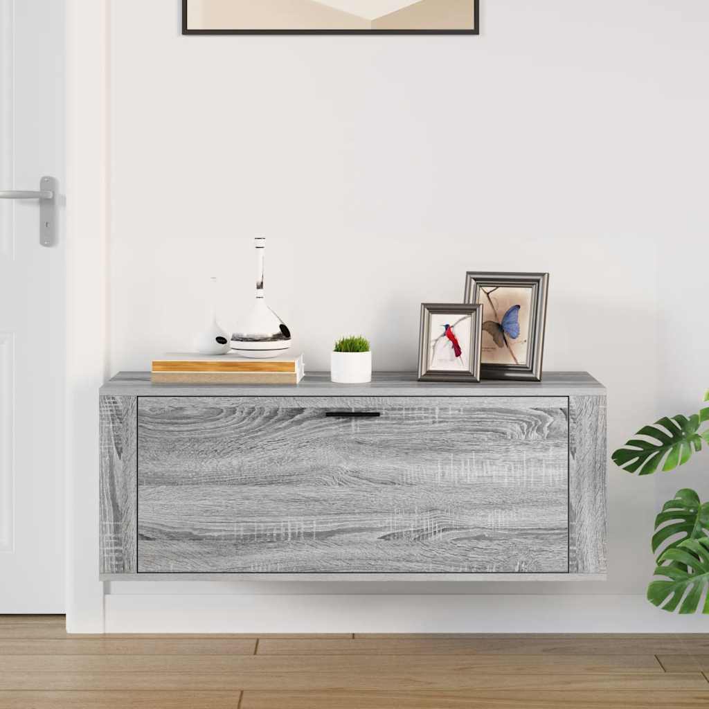 Wand-Schuhschrank Weiß 100x35x38 cm Holzwerkstoff