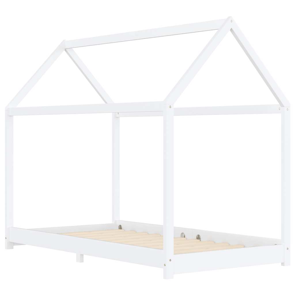 Kinder-Bettgestell Massivholz Kiefer 70 x 140 cm