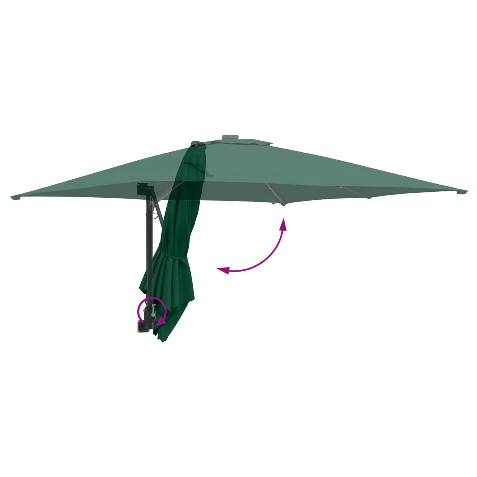 Garten-Sonnenschirm Sand 248,5 x 247,5 x 160 cm