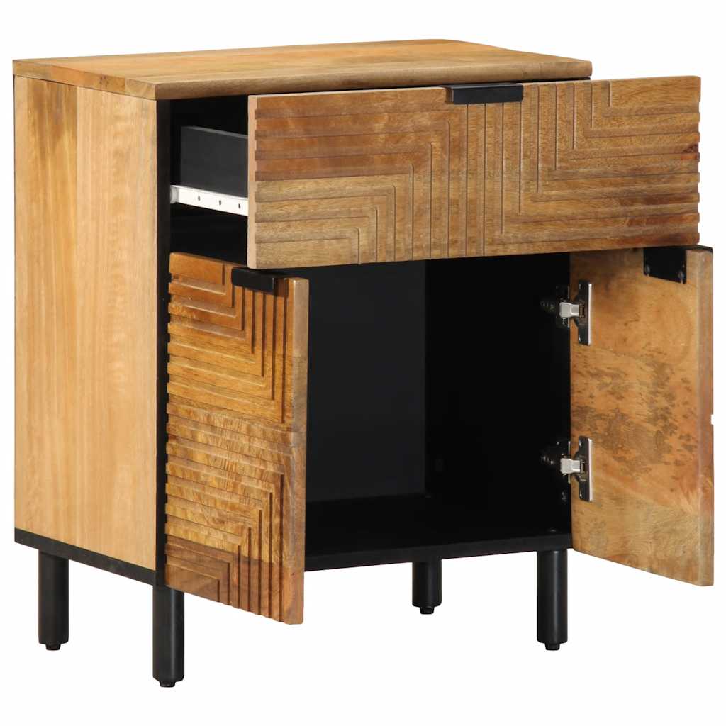 Bettschrank Braun 50 x 33 x 60 cm Massivholz Akazie
