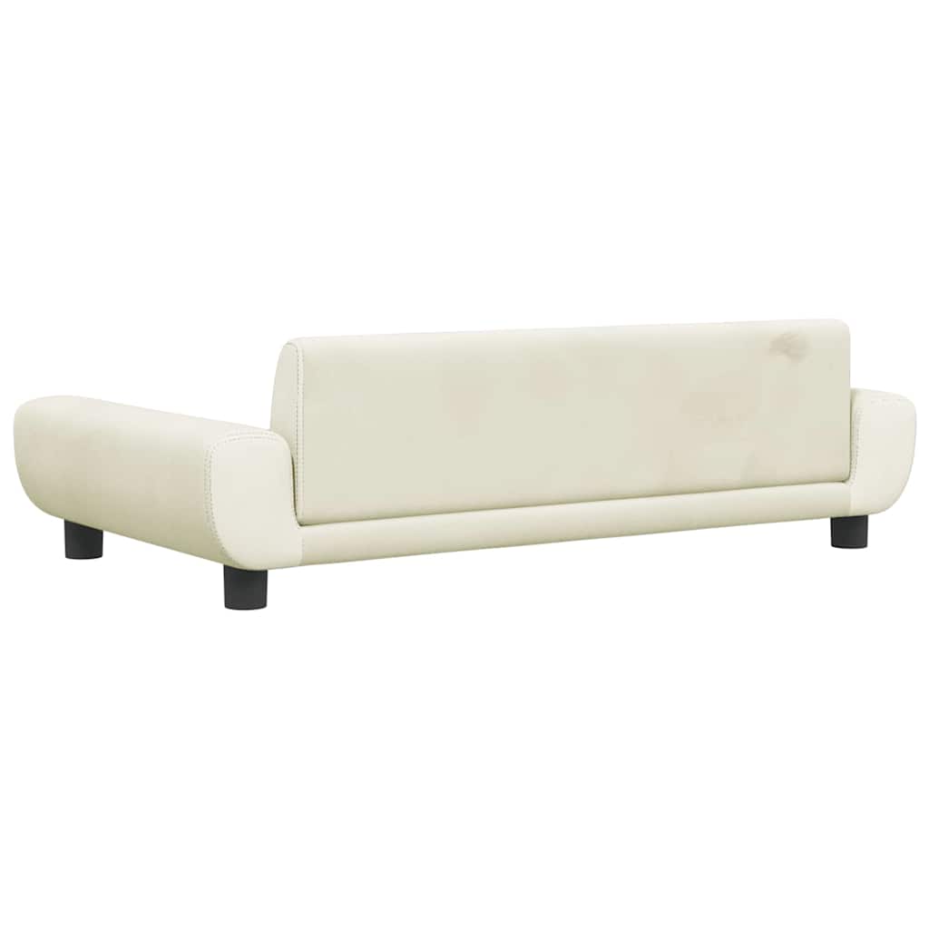 Kindersofa Blau 100x54x33 cm Samt