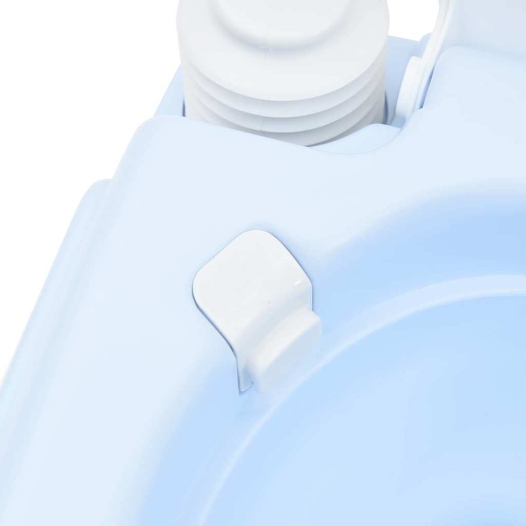 Camping-Toilette Grau und Weiß 41,5 x 36,5 x 30 cm Polyethylen