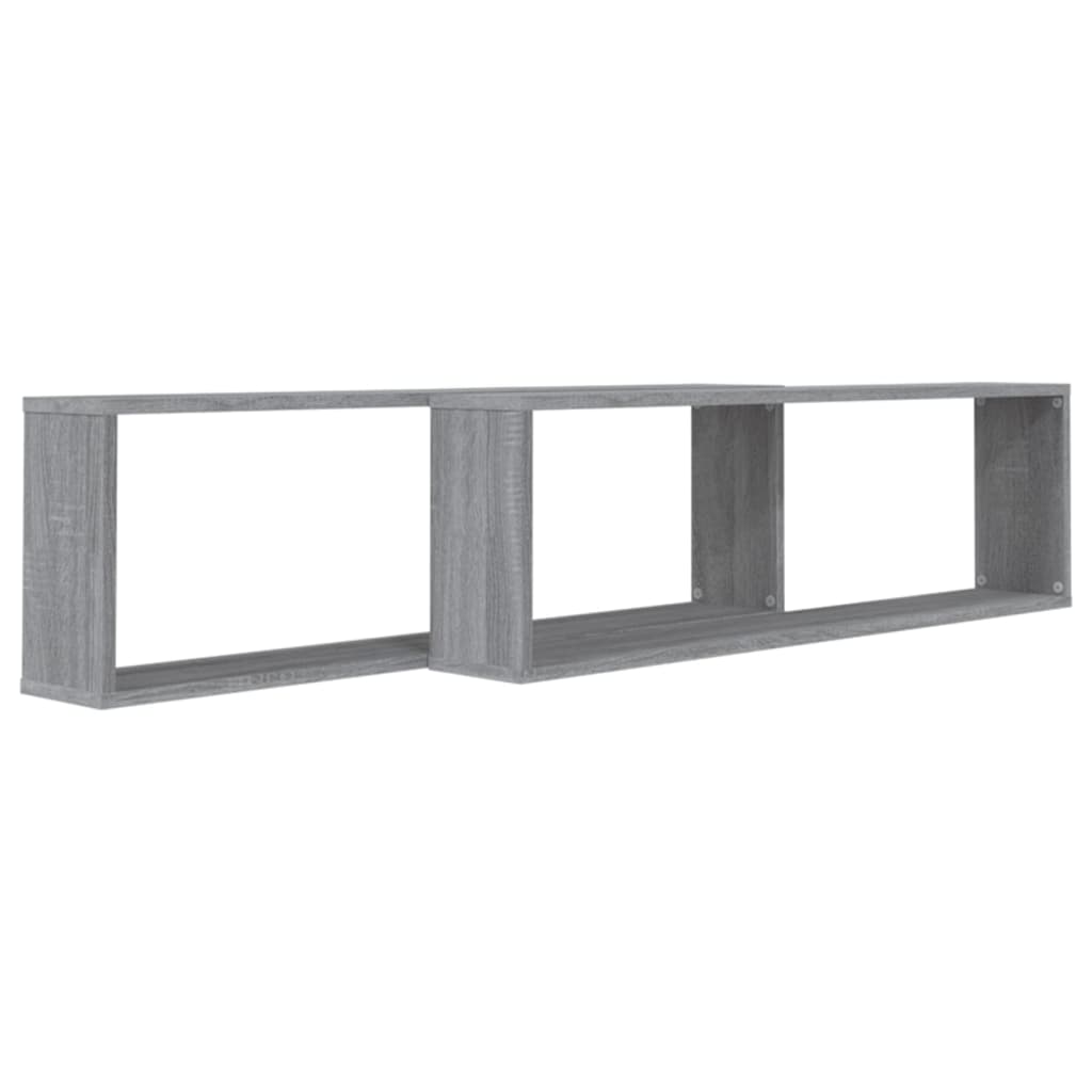 Würfelregale 2 Stk. Weiß 30x15x30 cm