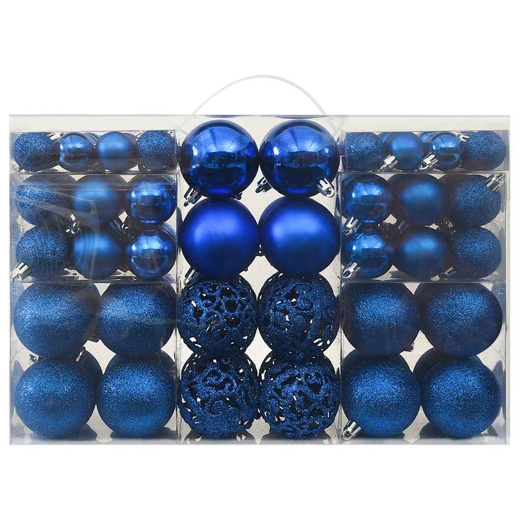 100-tlg. Weihnachtskugel-Set Weiß