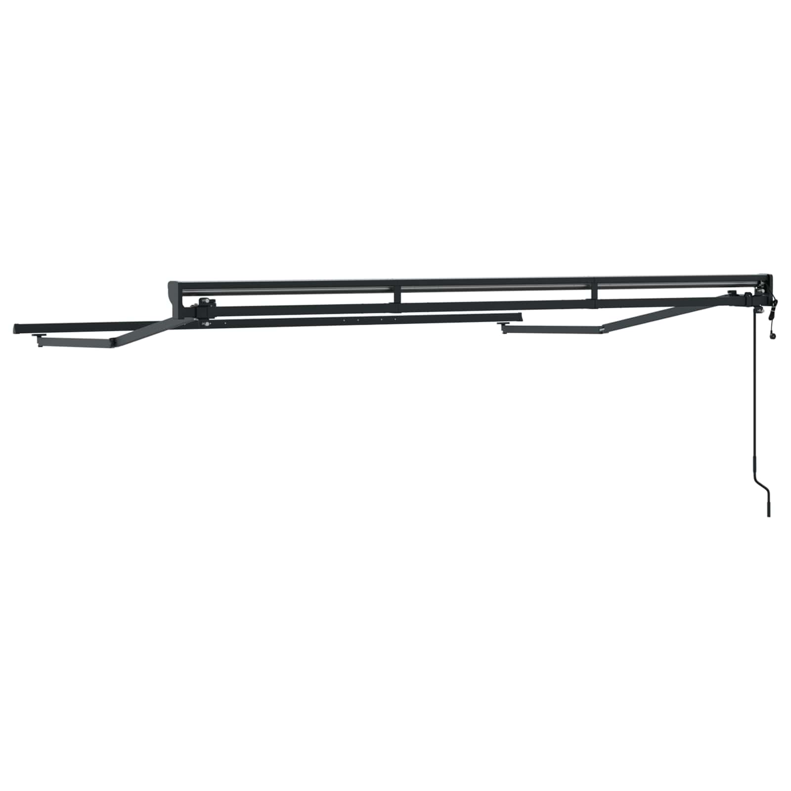 Markisenrahmen Verstellbar Weiß 2,5 x 2 m Stahl