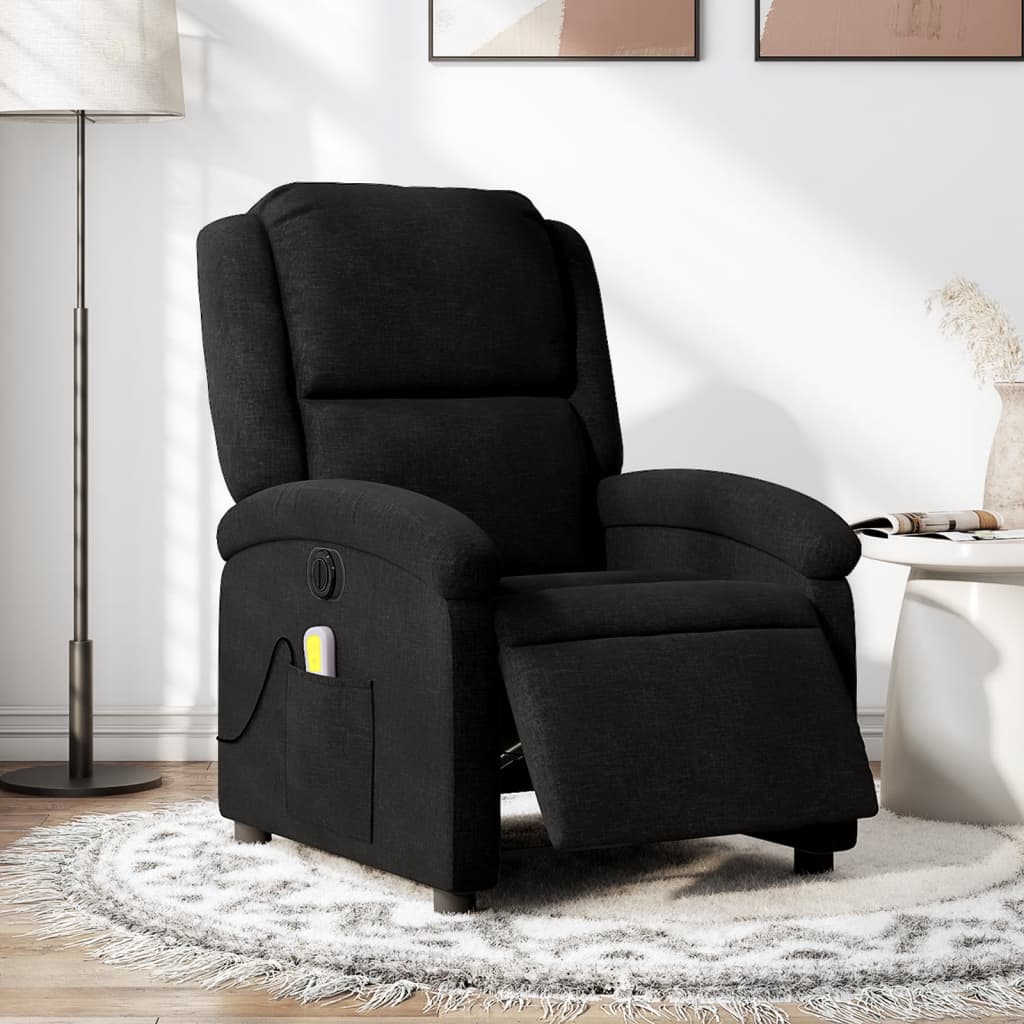 Relaxsessel Elektrisch Hellgrau Stoff