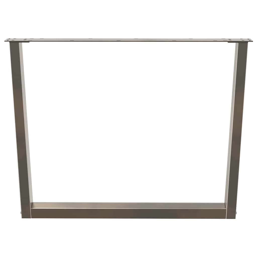 Couchtischbeine V-Form 2 Stück Schwarz 30x(30-31,3) cm Stahl