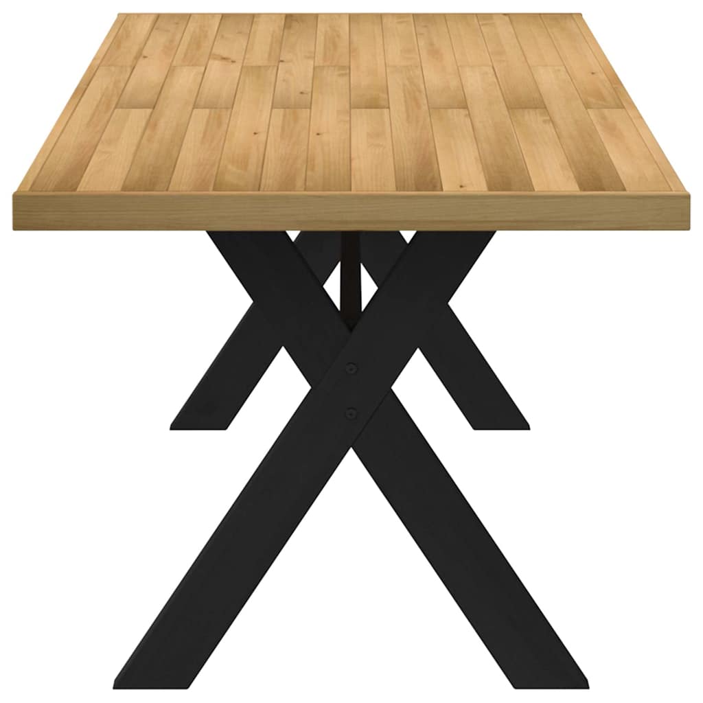 Esstisch NOAIN U-Form-Beine 180x90x75 cm Massivholz Kiefer