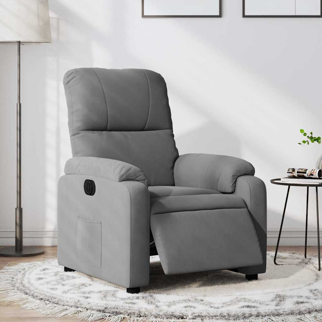 Relaxsessel Elektrisch Braun Mikrofasergewebe