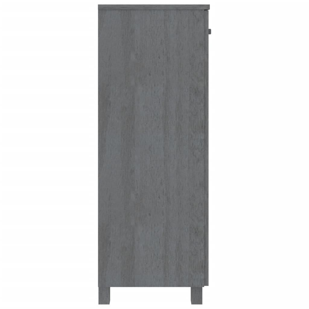 Schuhschrank HAMAR Honigbraun 85x40x108 cm Massivholz Kiefer