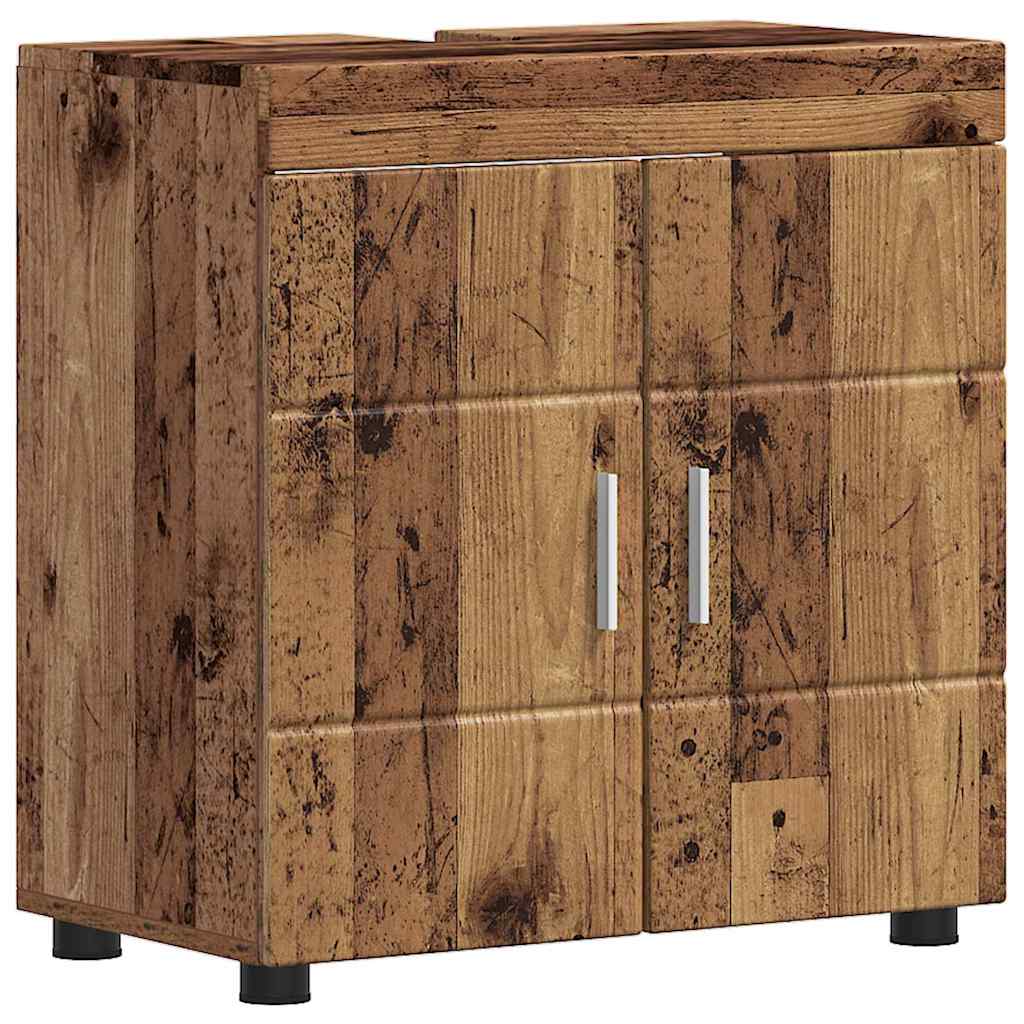 Badezimmermöbel-Set TULUM 2 pcs Weiß 60 x 34 x 63 cm