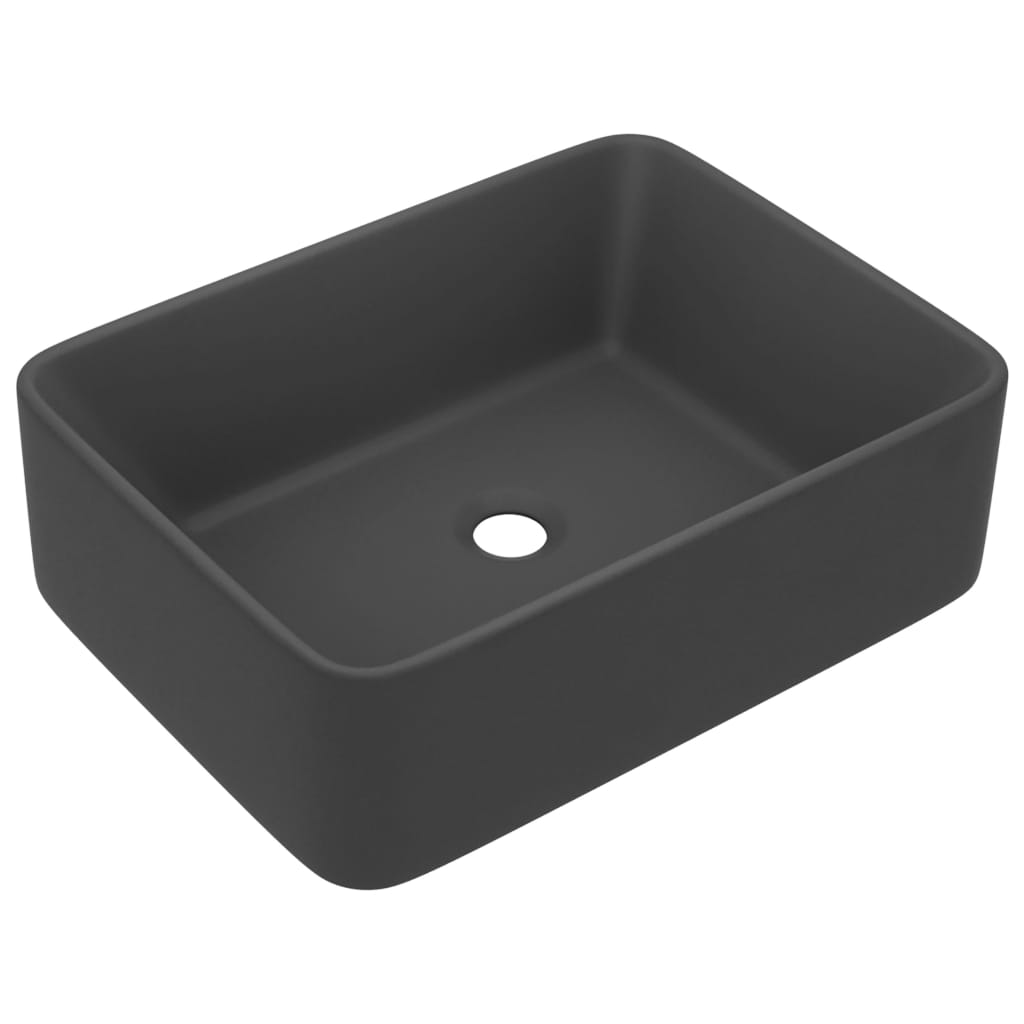Luxus-Waschbecken Matt Weiß 41x30x12 cm Keramik