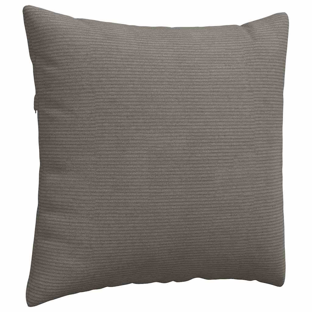 Sofakissen 2 Stück Hellgrau 50 x 30 cm Cordstoff