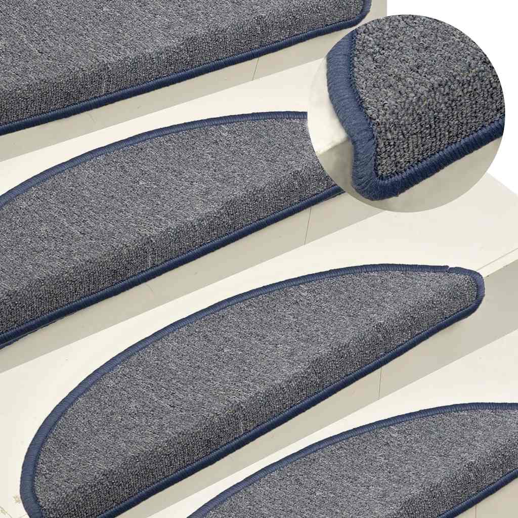 Stufenmatten 15 Stk. 56x17x3 cm Anthrazit Halbrund