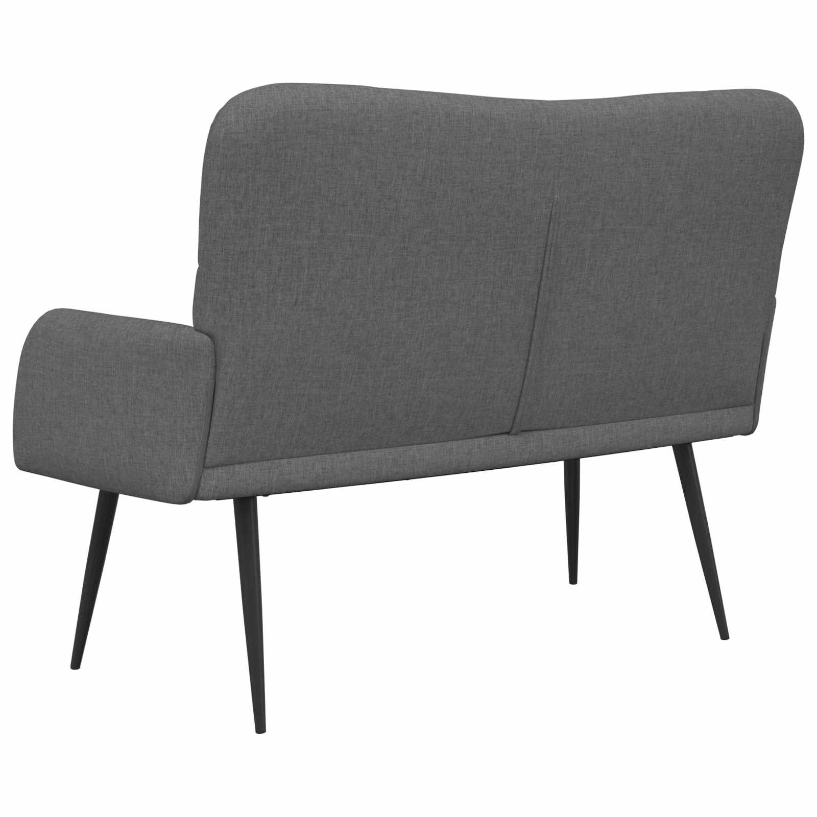 2-Sitzer Sofa Hellgrau 115 x 61 x 87 cm Stoff