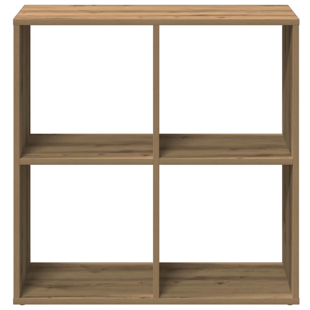 Bücherregal Weiß 137,5x29x137,5 cm Holzwerkstoff